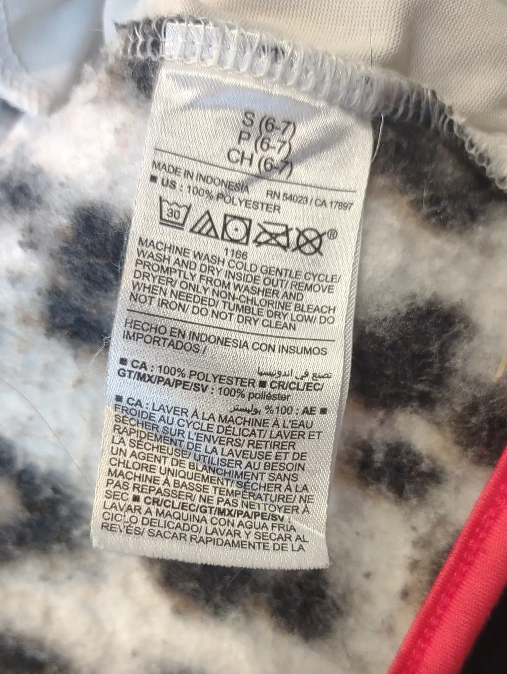 Old Navy Girl's Snow Leopard Full Zip Cozy Sherpa Jacket Side Pockets Zip Pocket